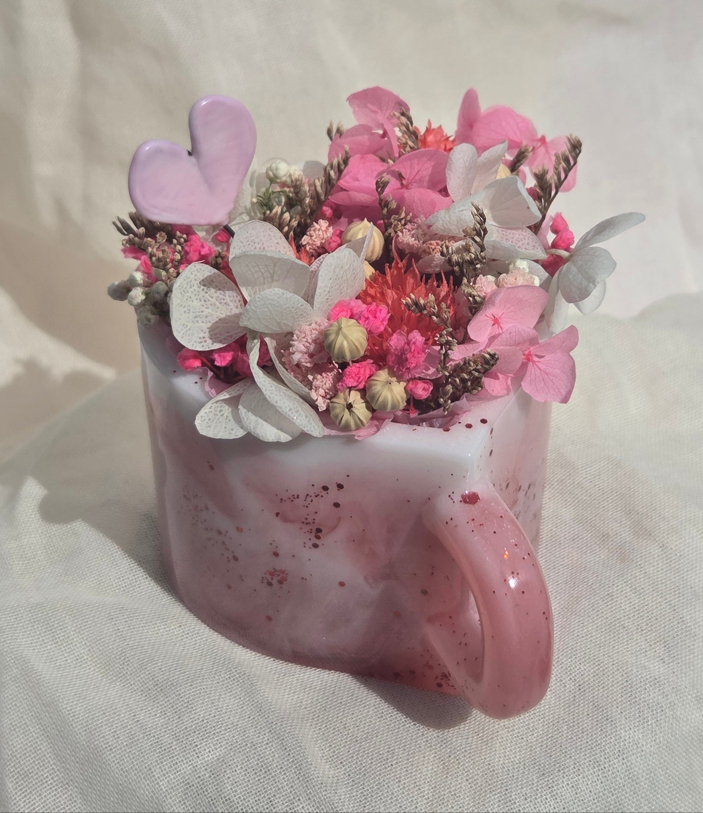 Tasse fleurie Cœur