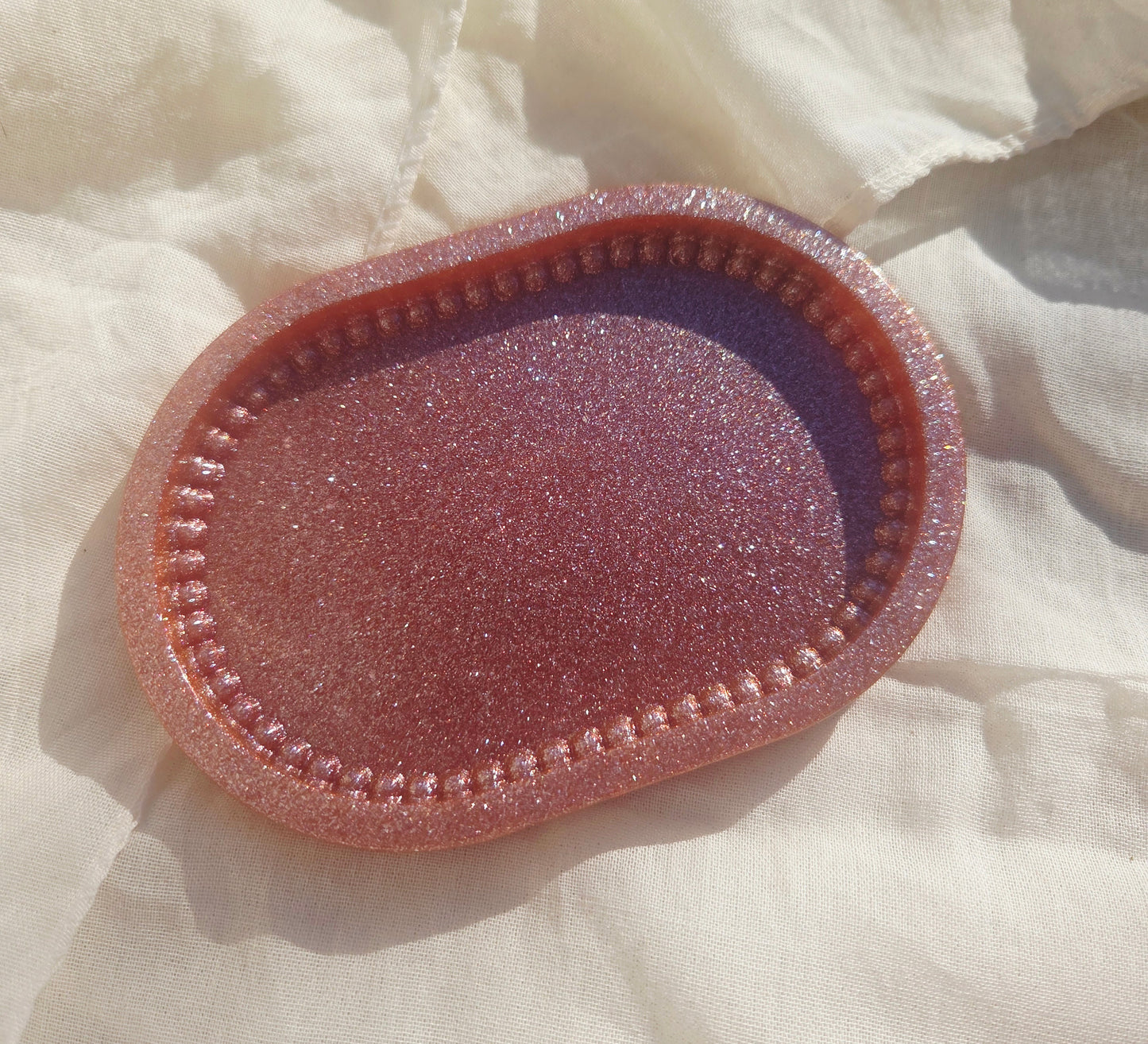 Plateau ovale bubble