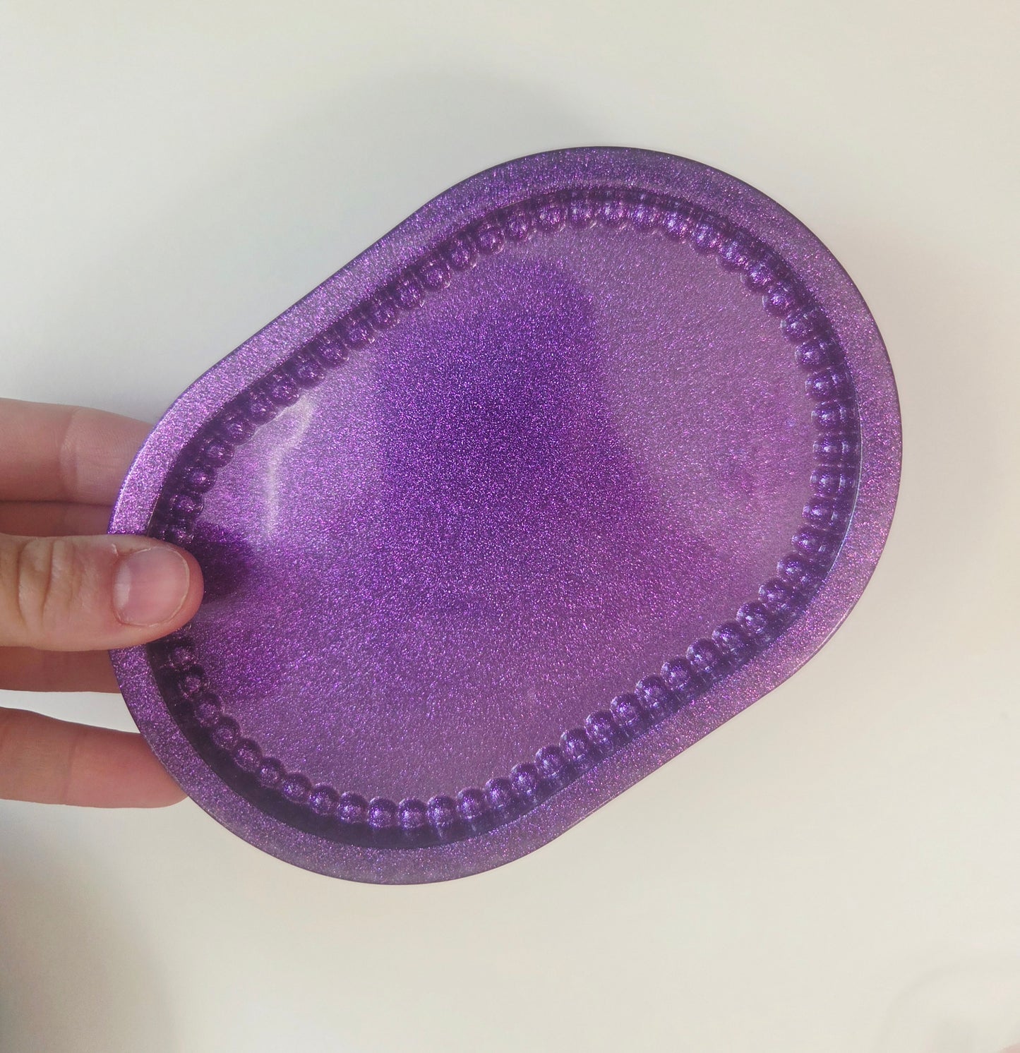 Plateau ovale bubble