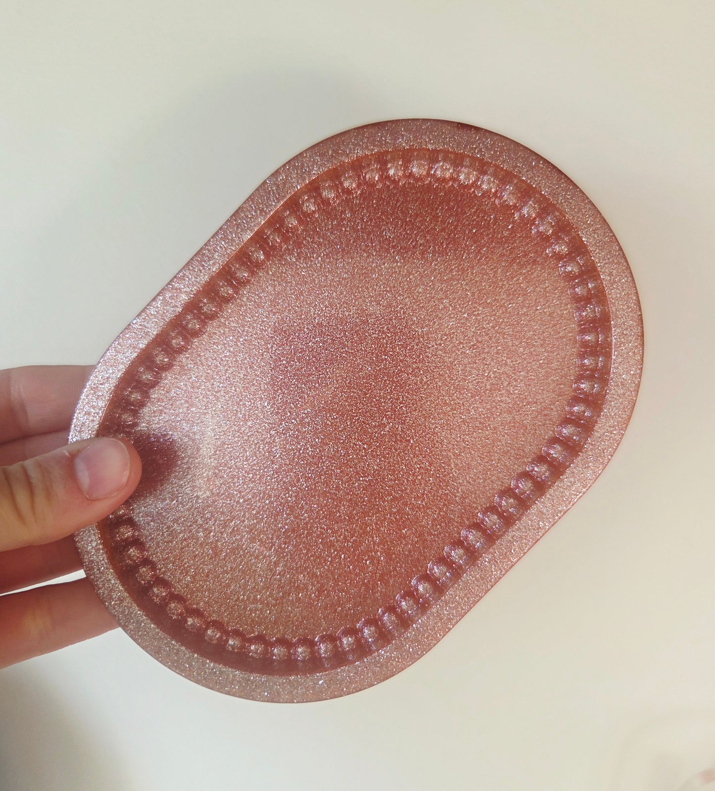 Plateau ovale bubble